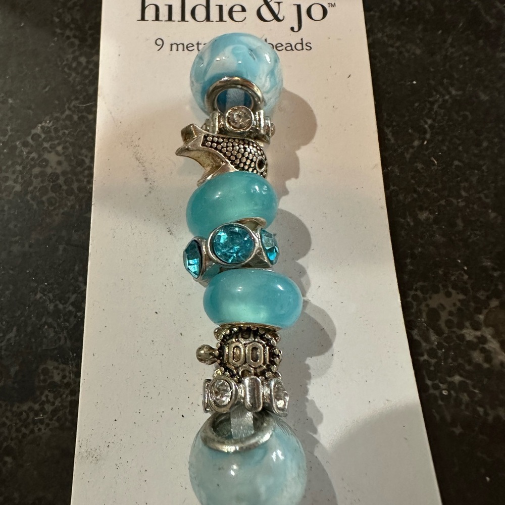 Hildie & Jo Blue Bead Charm
